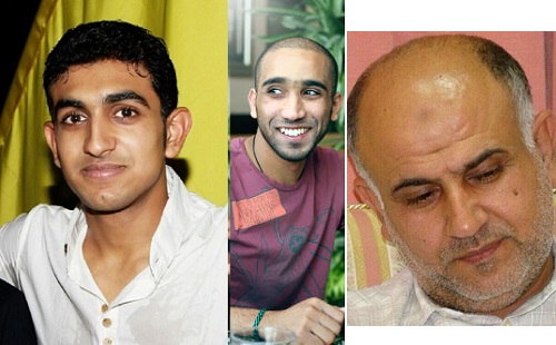 from left: Mansoor AlJamri, Ahmed AlArab, Hussain AlGhasrah