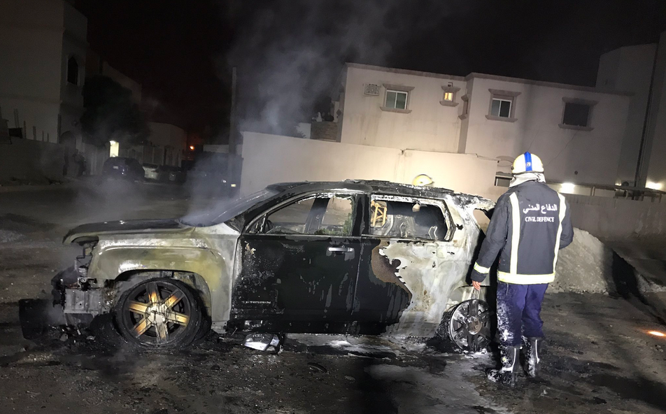 activist's car burned by gov